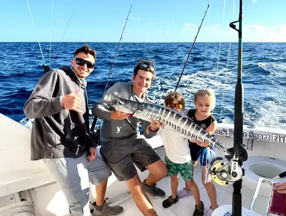 Anglers from Fort Lauderdale, FL with their catch aboard Don't Panic out of Pompano Beach