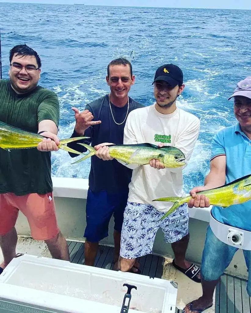 Fishing charter guests from Lauderhill, FL aboard Don't Panic