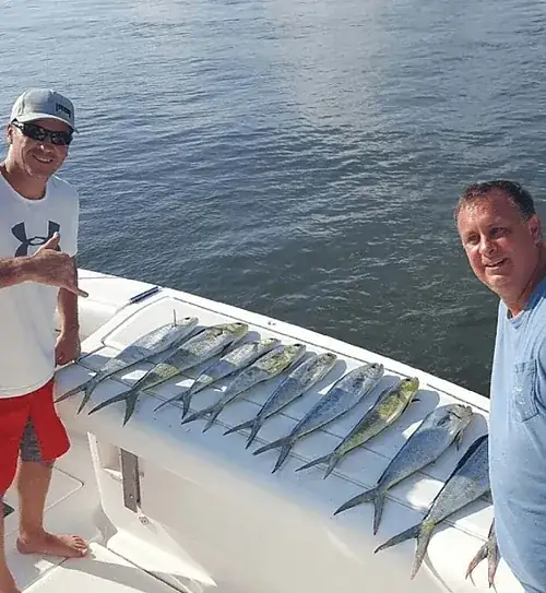 Fishing charter running out of Hillsboro Inlet on an incoming tide near Pompano Beach