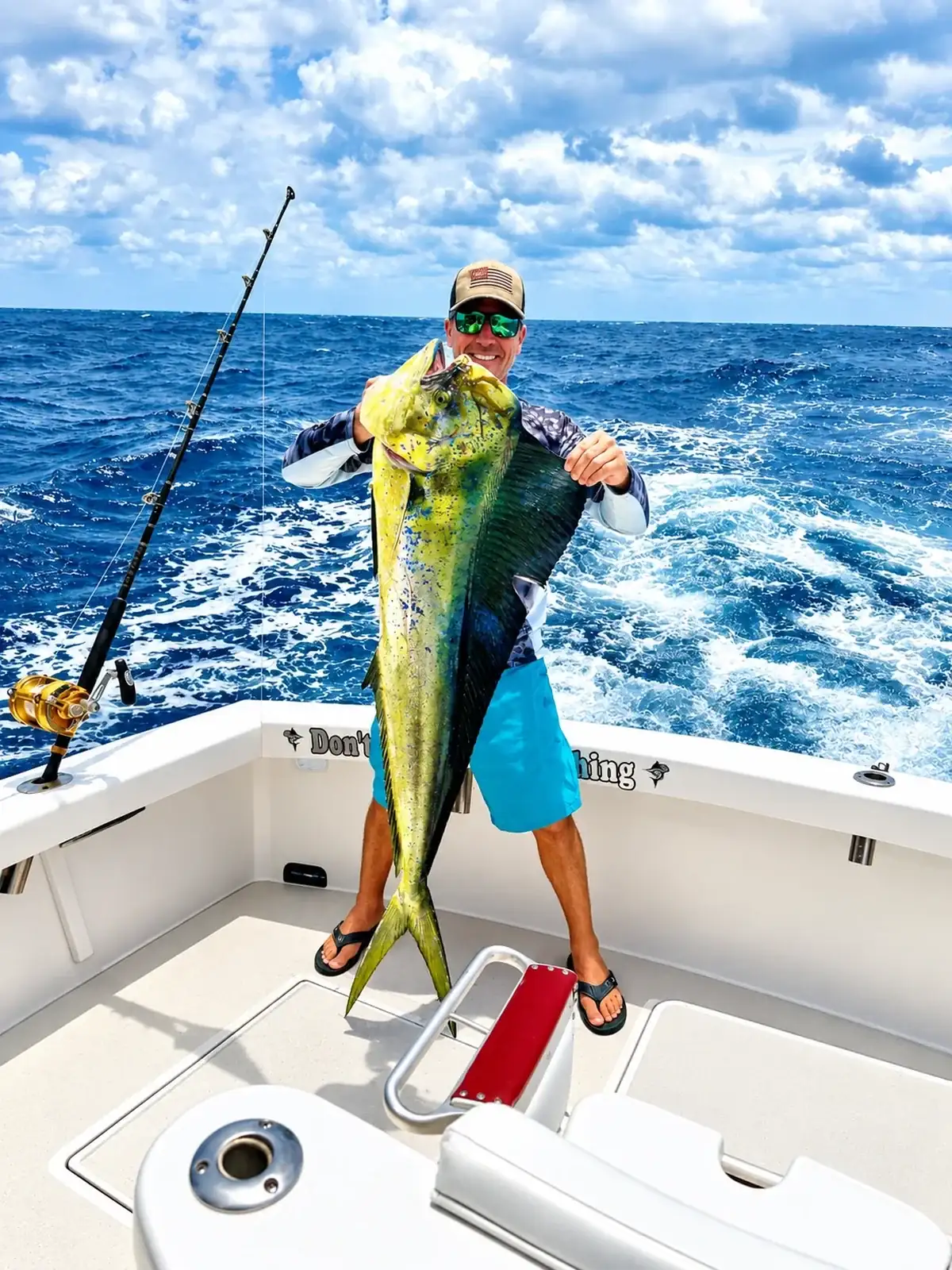 Captain Ron, owner and USCG Master captain of Don't Panic Sportfishing in Pompano Beach