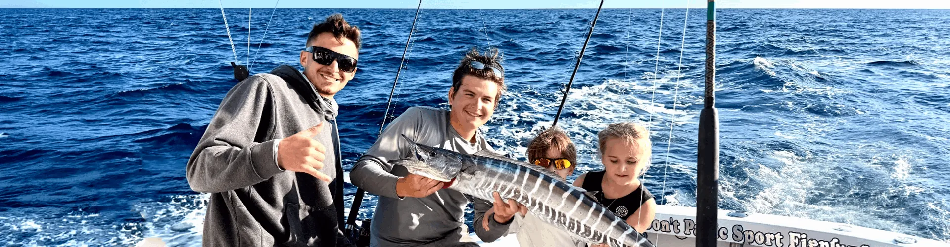 Bonito fishing aboard Don't Panic Sportfishing out of Pompano Beach